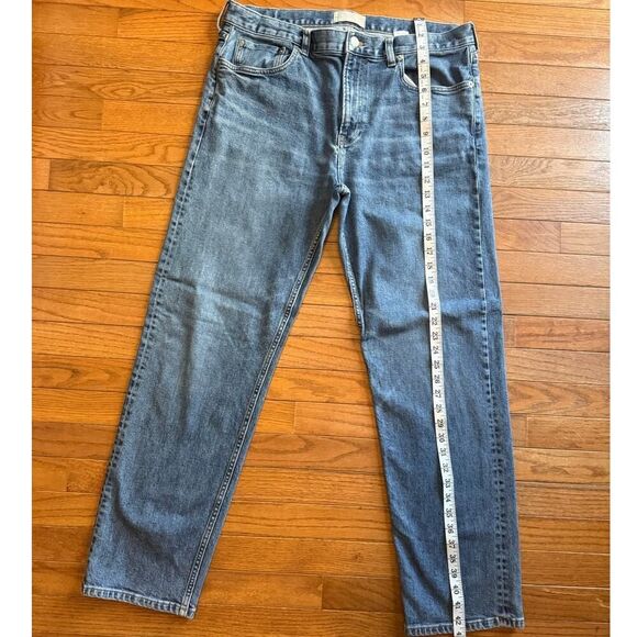 Everlane Mens The Organic Cotton Slim-Fit Jean 35x32 in Faded Sky Blue - Picture 3 of 10